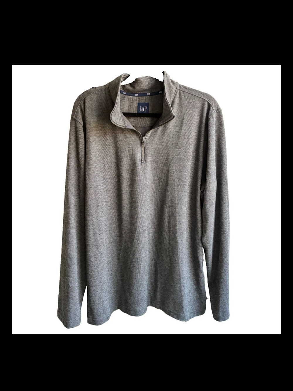 GAP Men's Quarter-Zip Pullover - Gray